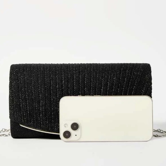 Luxe glitter party evening wedding prom clutch box bag - Picture 11 of 16